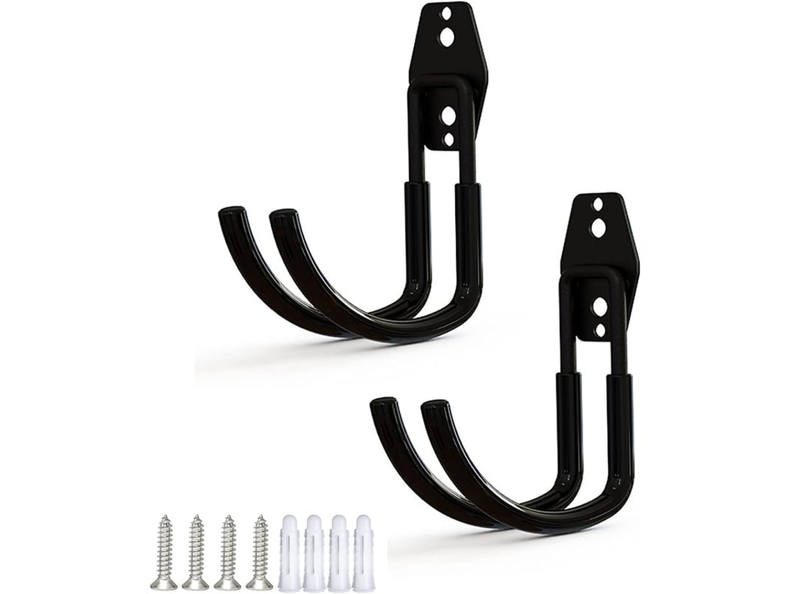 2pcs Suporte De Mangueira De Jardim Com Parafuso Parede Metal Durável Ideal Para Jardim Pátio