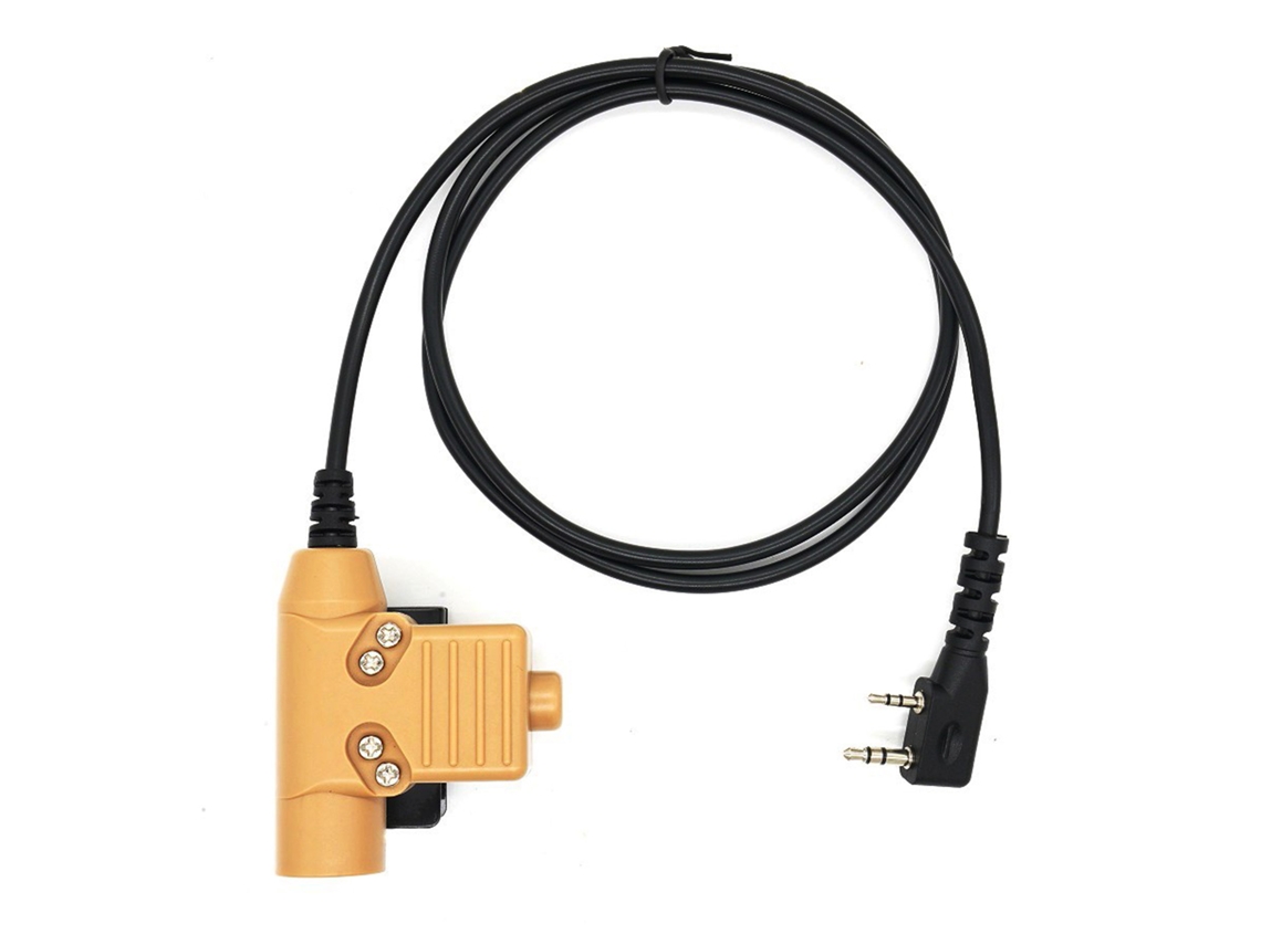 Adaptador De Walkie Talkie U94 Ptt (compatível Com Baofeng E Kenwood) (com Clipe De Cinto E Chamada Com Um Toque)