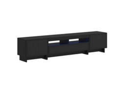 Vidaxl Armário De Tv Led De 5 Peças Preto Derivados De Madeira