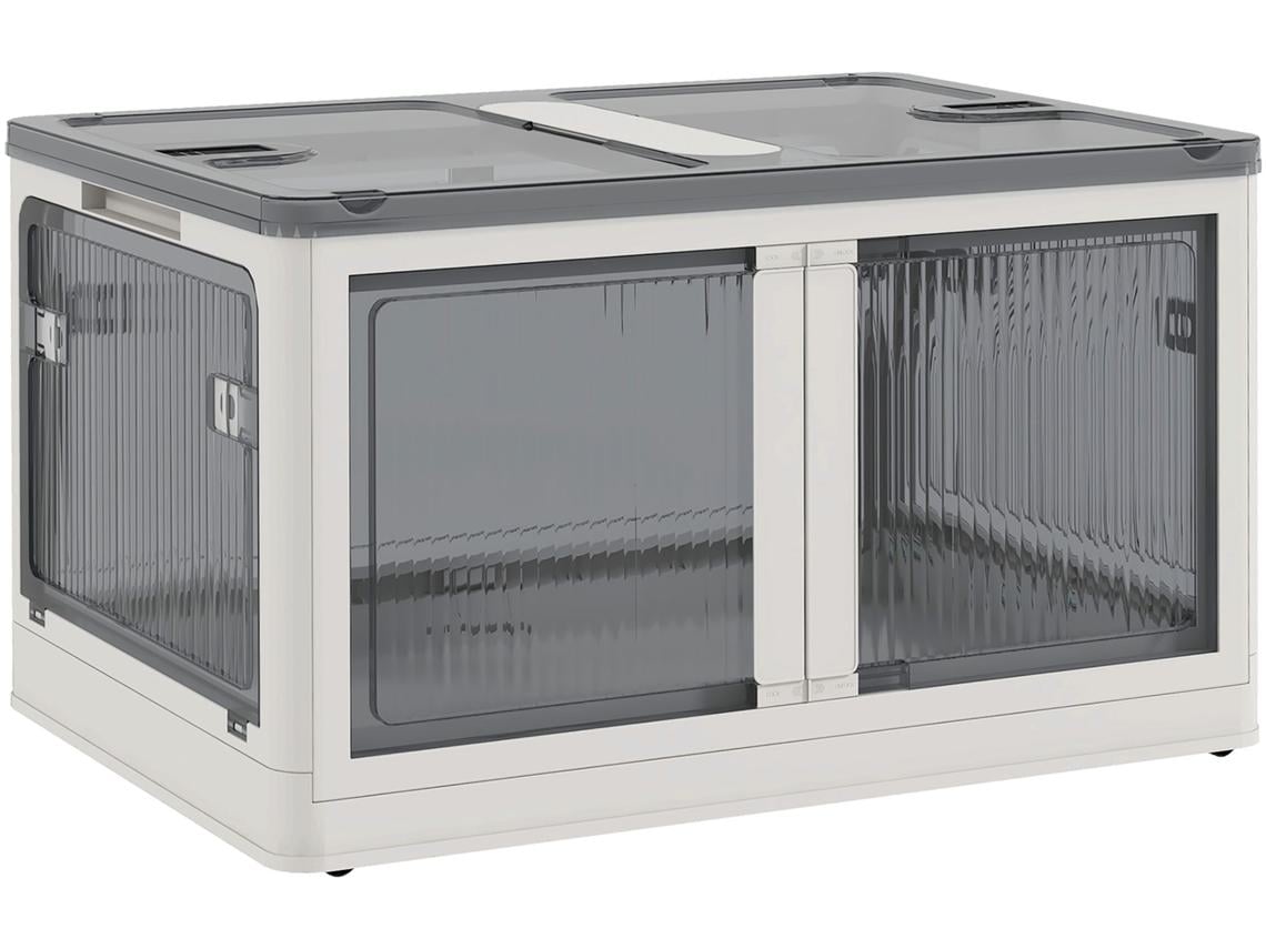Caixa de Armazenamento Polipropileno Cor Branco 60x42x34 cm Homcom