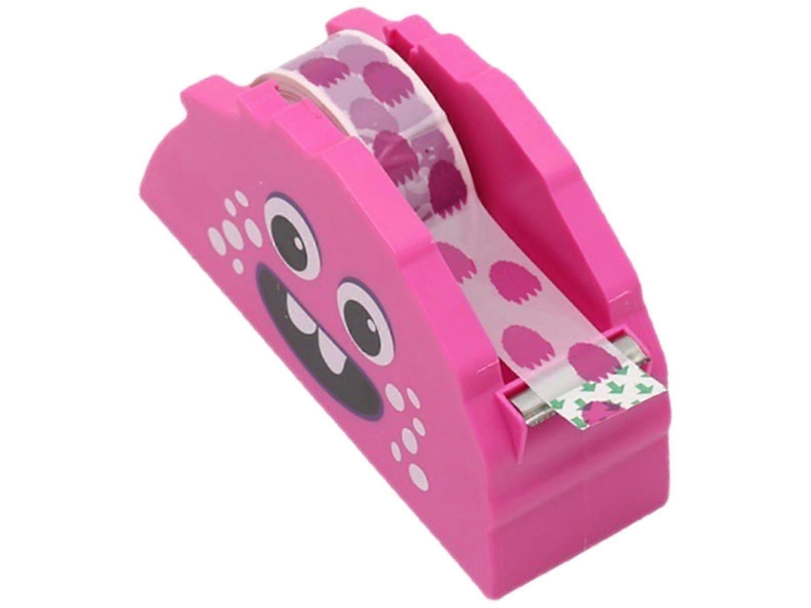 Dispensador De Fita Adesiva Decorativa Com Cortador, Em Formato De Animal Fofo, Ideal Para Escritório, Artesanato E Escola. Design Que Economiza