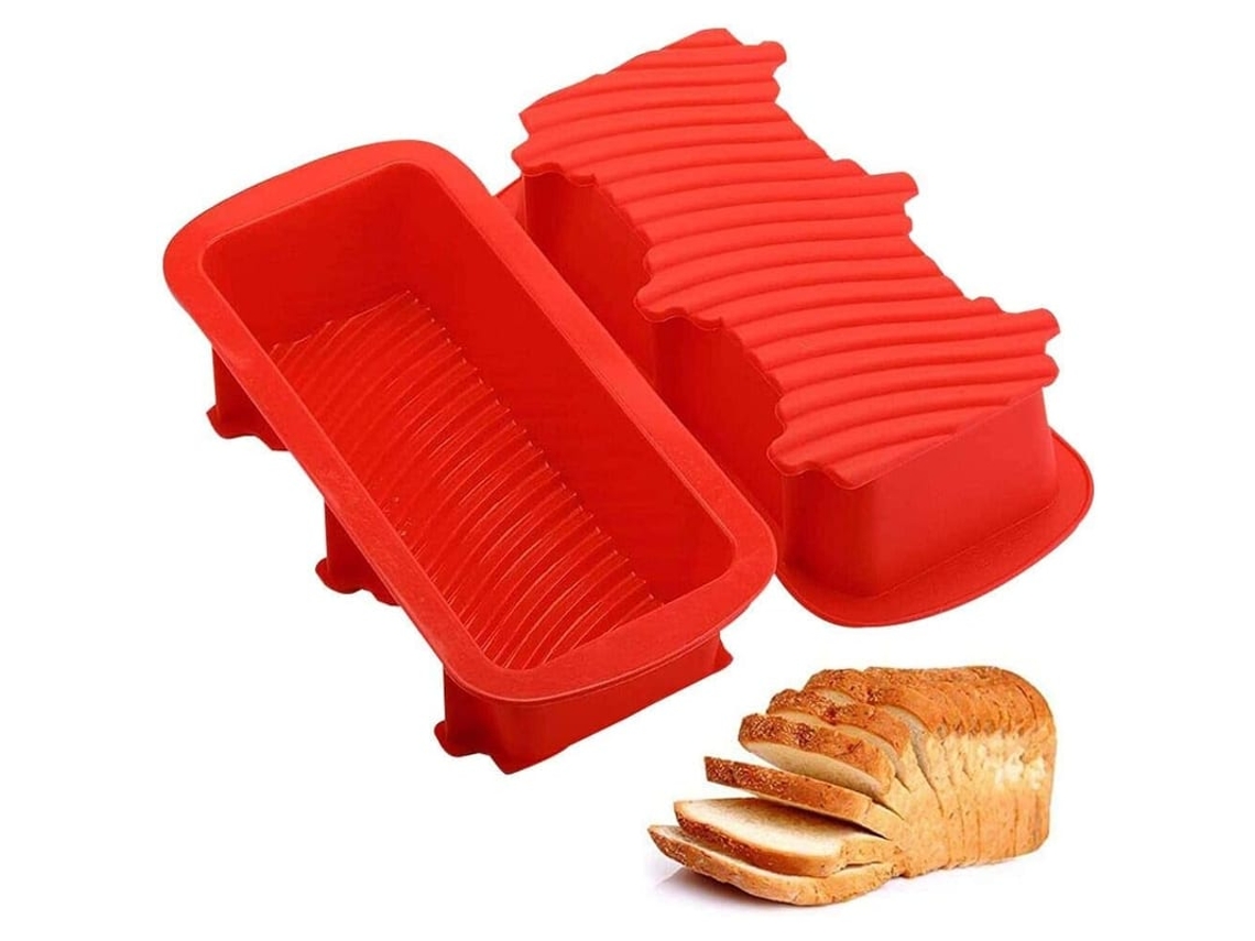 Molde De Pão Retangular De Silicone 2 Peças, Forma Retangular Para Pão De Torrada Caixa De Pão