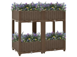 Vidaxl Canteiro Elevado 80x40x71 Cm Polipropileno