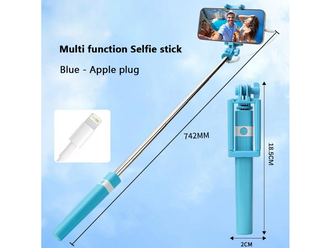 Lurelia Bastão De Selfie Portátil Controlo Remoto