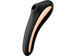 Sextoy - Satisfyer - Dual Kiss - Preto - Vibrador - Estimulador Clitoriano Por Ar Pulsado