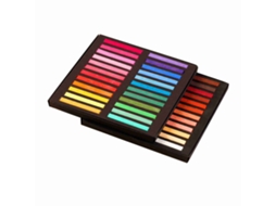 Conjunto de Pastéis de Giz Quadrado, Artist Pastel Sticks 12/24/36/48 Cores, para Arte, Desenho, Pintura | S/MARCA