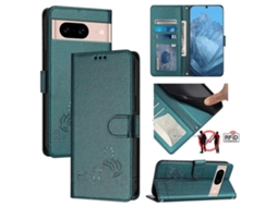 Capa Wallet Bloqueio Rfid Para Google Google Pixel 8a Veanxin Bege