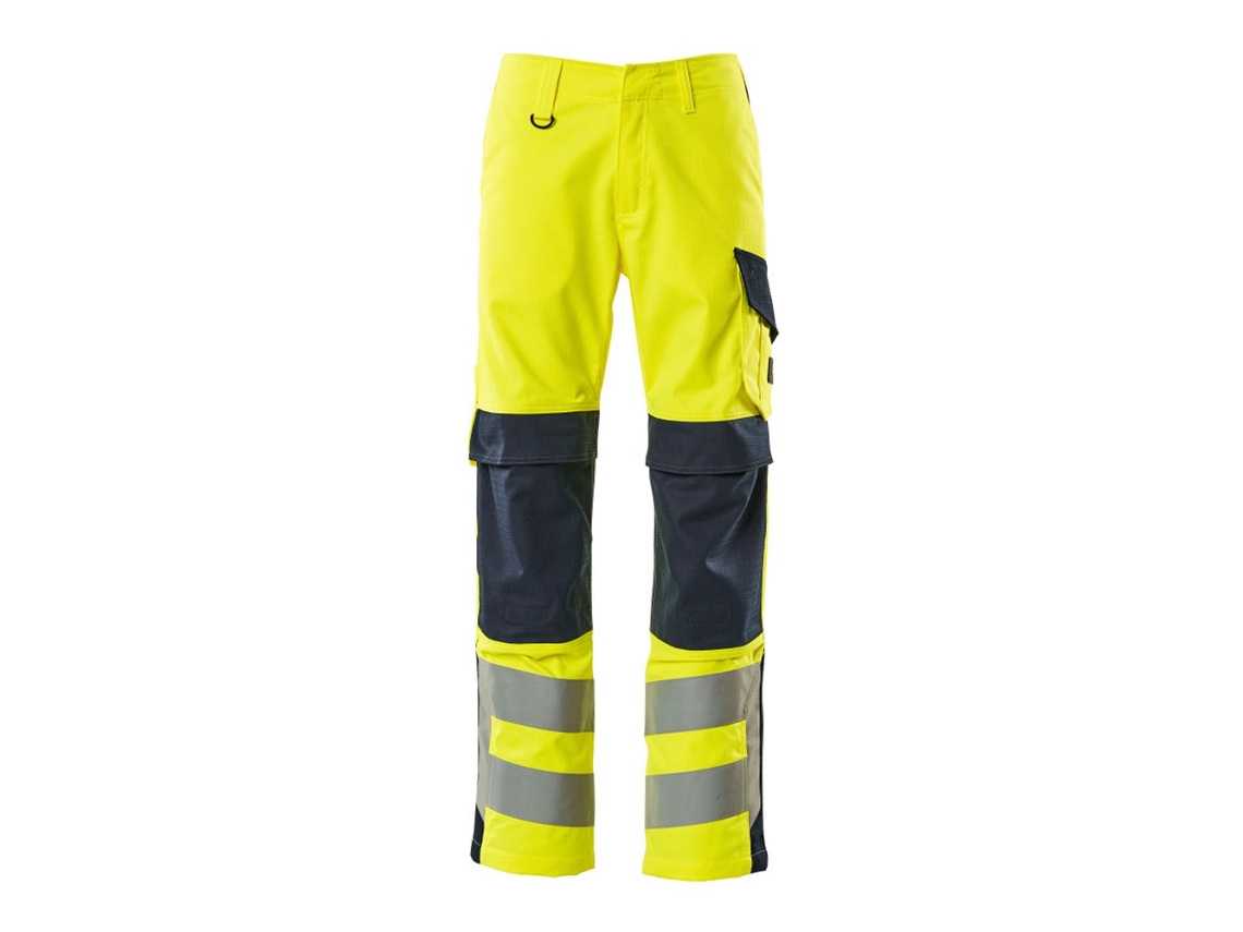 Calças Grandes Com Bolsos Para Joelheiras Multisafe 13879 Amarelo 66 / 32 MASCOT