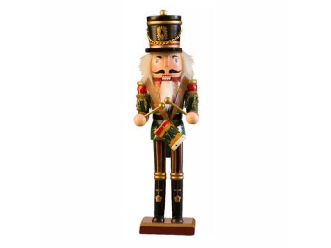 Soldado Quebra Nozes 30Cm com Tambor Decoração de Natal NUTCRACKER