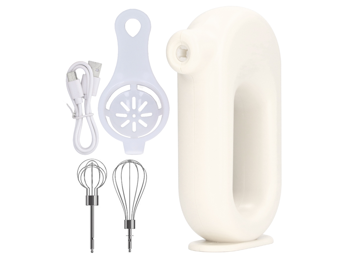 Batedeira Elétrica De Mão Com Carregamento Usb, Ajuste 4 Níveis, Batedor Ovos Elétrico, Espumador Leite Portátil Para Cozinha Doméstica, Bra