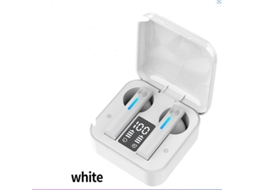 Auriculares Bluetooth True Wireless Bateria sem fio 5.0 Led Exibição em forma de orelha branca