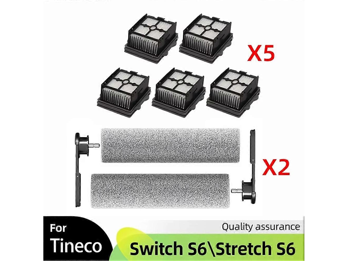 Compatível Com Aspirador De Pó E Água Tineco Floor One Switch S6/stretch S6: Escova Rotativa Consumível E Filtro Hepa._glo