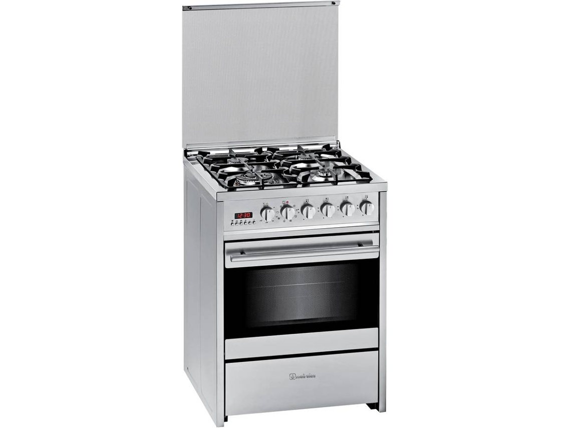 Fogão MEIRELES 4G E 610 X (55 L - Elétrico e Gás Natural - Inox)