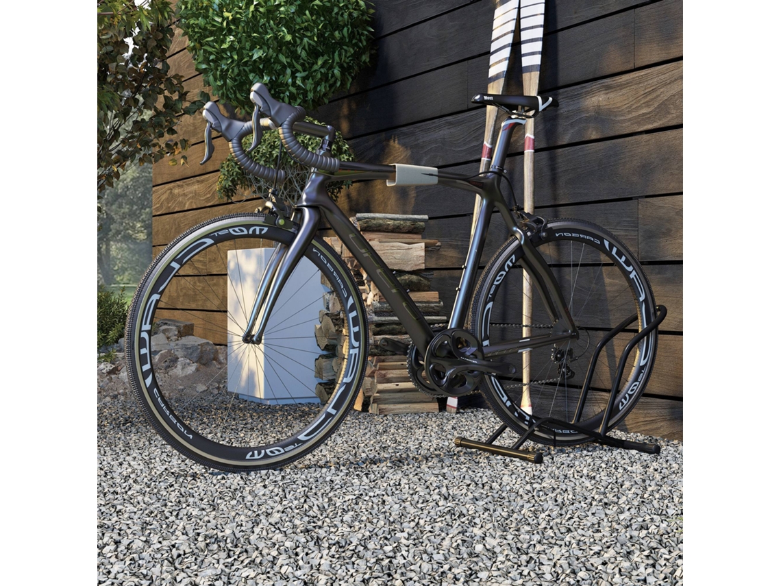 Estacionamento Para Bicicletas Supte P/ Aço Int./ext. 59x41x38 Cm Preto
