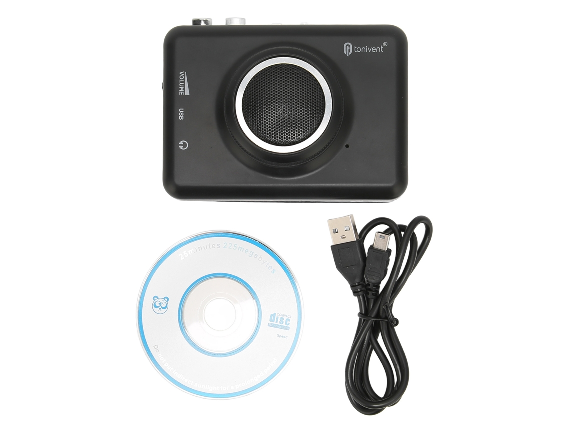 Conversor Cassete para Mp3 Portátil com Alto falante LAXISCREED