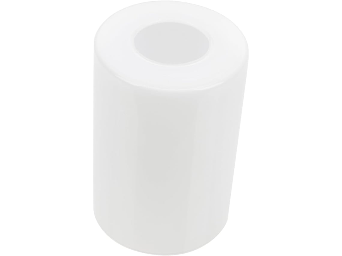 Elegante Candeeiro De Mesa Em Vidro Branco