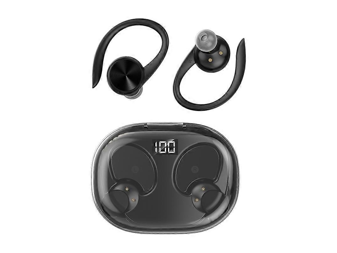 Fones De Ouvido Bluetooth Com Display Digital E Compartimento De Carregamento VONKELIOS