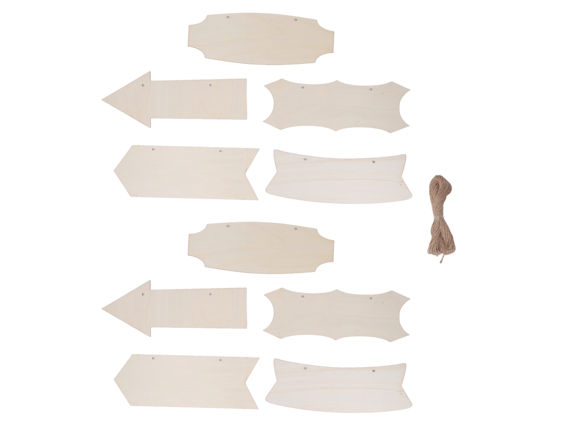 Laxiscreed Jogo De 10 Flechas De Madeira Para Decoração De Parede, Diy E Casamentos