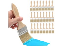 Conjunto de 30 Pincéis com Cabos para Pintura Decorativa e a Óleo, Ideais para Projetos em Paredes e Móveis. SFUSHOS