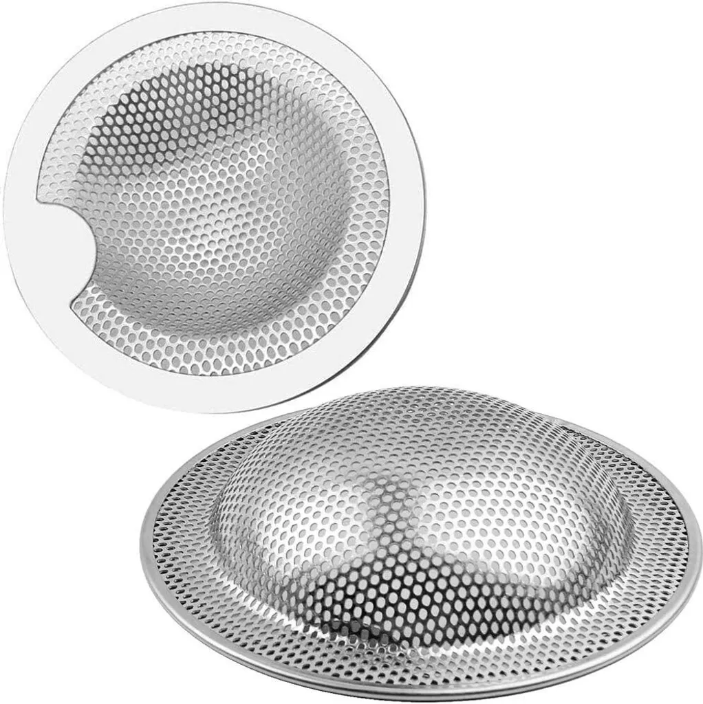 Separador De Cabelo Para Ralo, Aço Inoxidável, Bancada De Cozinha, Chuveiro, Coletor, Banheira, 2 Peças (10,2 Cm) qb