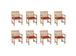 Garden Chair, Garden Chairs Vidaxl Vermelho Madeira (n/a)