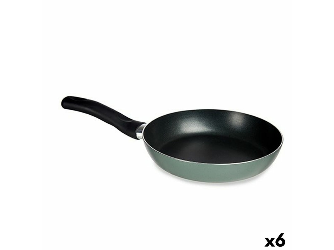 Frigideira 30 cm Verde Alumínio 6 Unidades