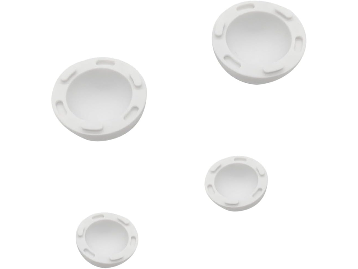Suporte Elevado Pacote Com 4 Peças Para Notebook Em Silicone, Portátil E Fácil De Guardar, Branco, Formato