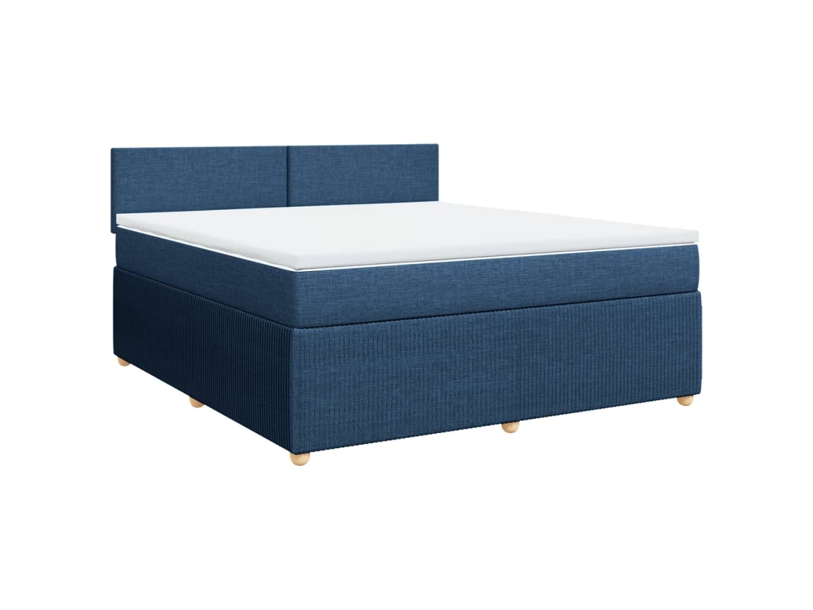 Box Spring Bed, Box Spring Beds Vidaxl Azul Tecido (180 X 200 Cm)