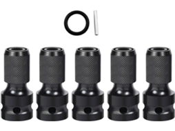 Adaptador Hexagonal De 5 Peças Que Converte Encaixe Quadrado 1/2