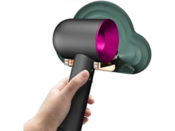Suporte de Parede para Secador Cabelo, Sem Necessidade Furar, Ideal Banheiro. Compatível com Secadores Cabelo Dyson e Todos os Outr GOKOCO