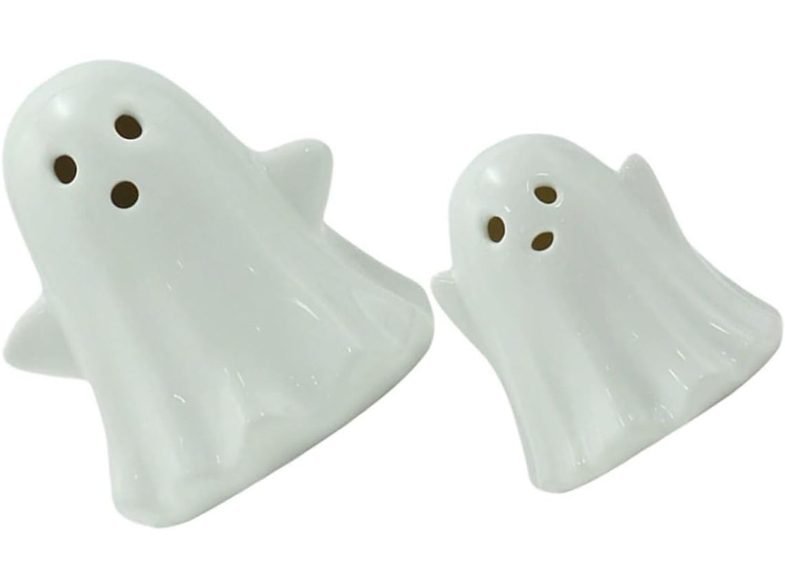 Luminária Noturna Espectral De Cerâmica Gatuida Conjunto 2 Peças