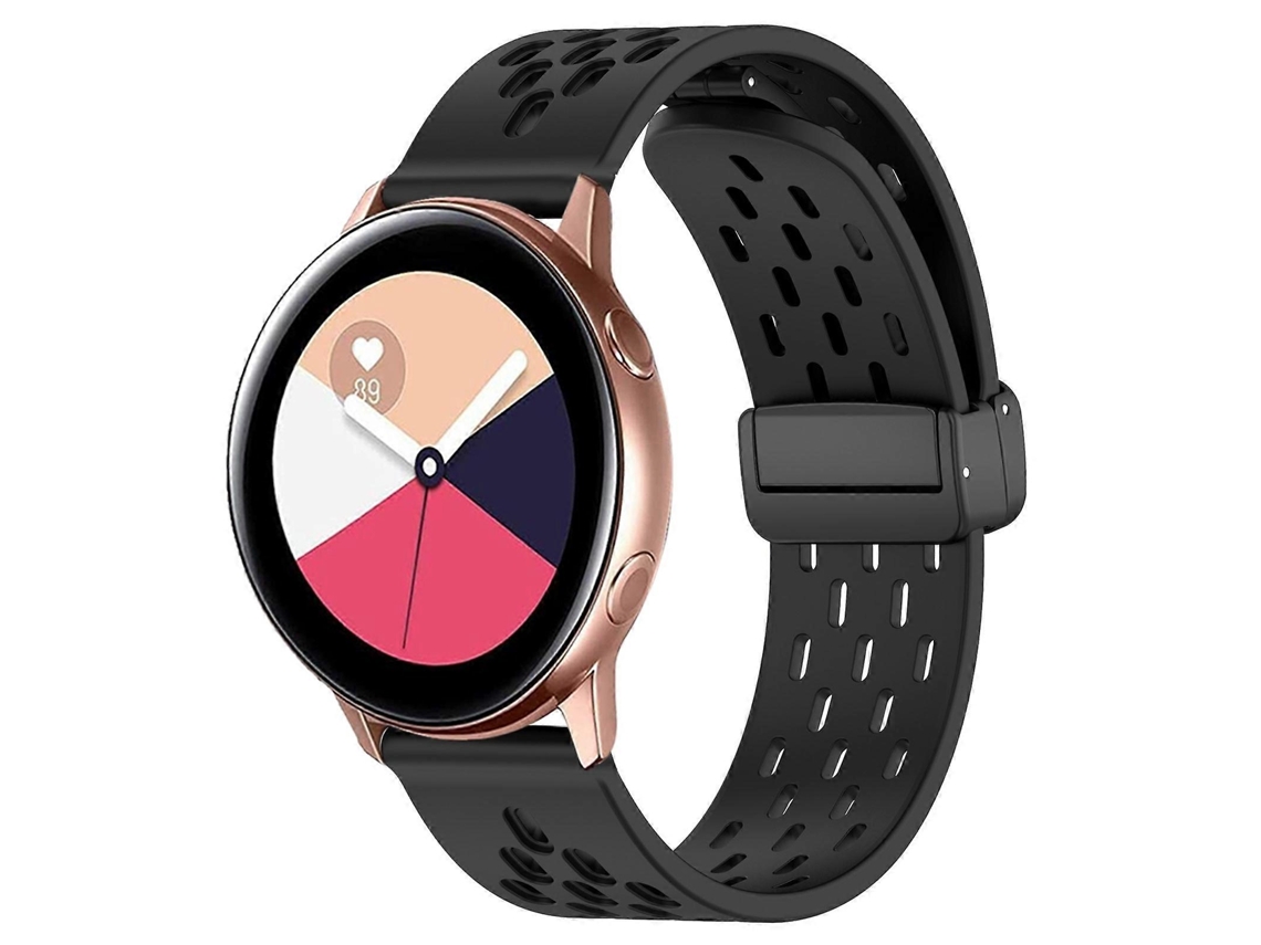 Pulseira De Silicone Dobrável De 20 Mm Com Fecho Magnético