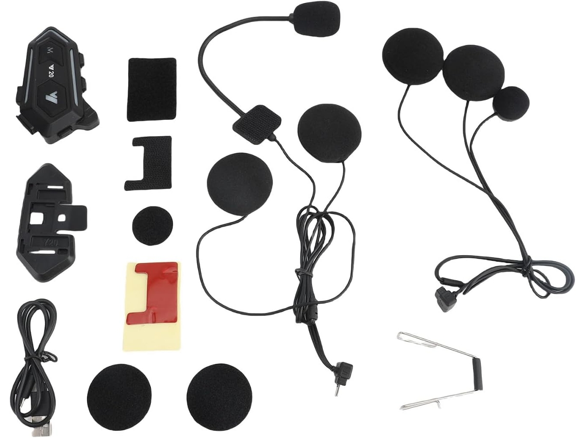 Casque De Moto Bluetooth, Abs Com Bluetooth 5.3, Alto-falantes 45 Mm, Bateria 1000 Mah, Redução Bruto Ipx6