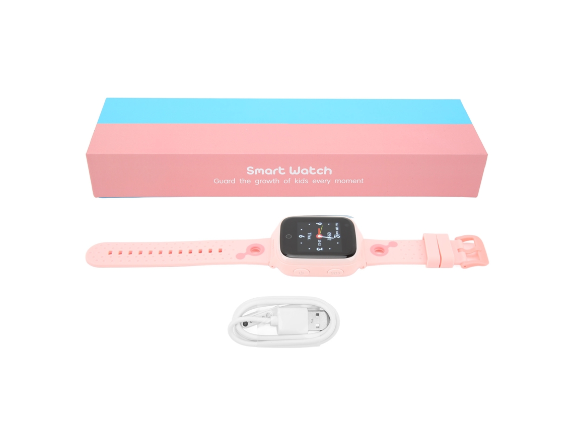 Relógio Inteligente Kids 4g Gps Vídeo Tela Touch Rosa