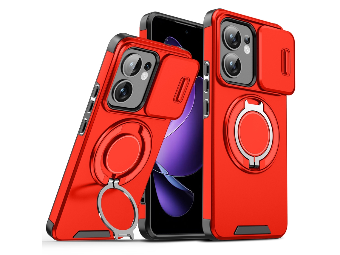 Suporte Magnético Para Carro, Compatível Com Capas De Celular Oppo.vermelho - Realme V60 Pro