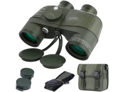 Binóculos Marinhos 10x50 Militares Bak4 Prisma Fmc Bússola Rangefinder Ip68 Barco Pássaros Caça Exército Verde Bestvite