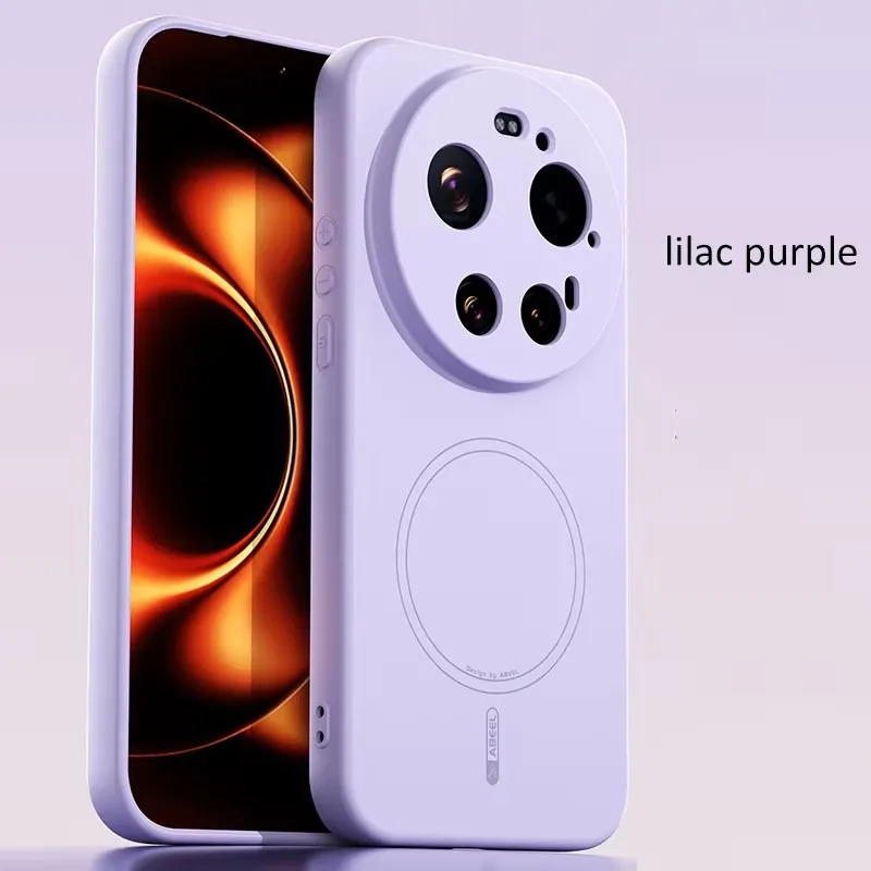 (xiaomi 17 Roxo) Capa Protetora De Tpu Magnética De Silicone, Hipoalergênica
