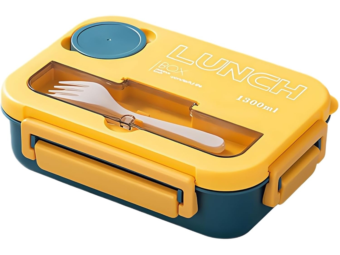 Lancheira Com Garfo E Colher, Recipiente Para Almoço, Caixa Para Armazenar Alimentos, Recipientes Para Preparar