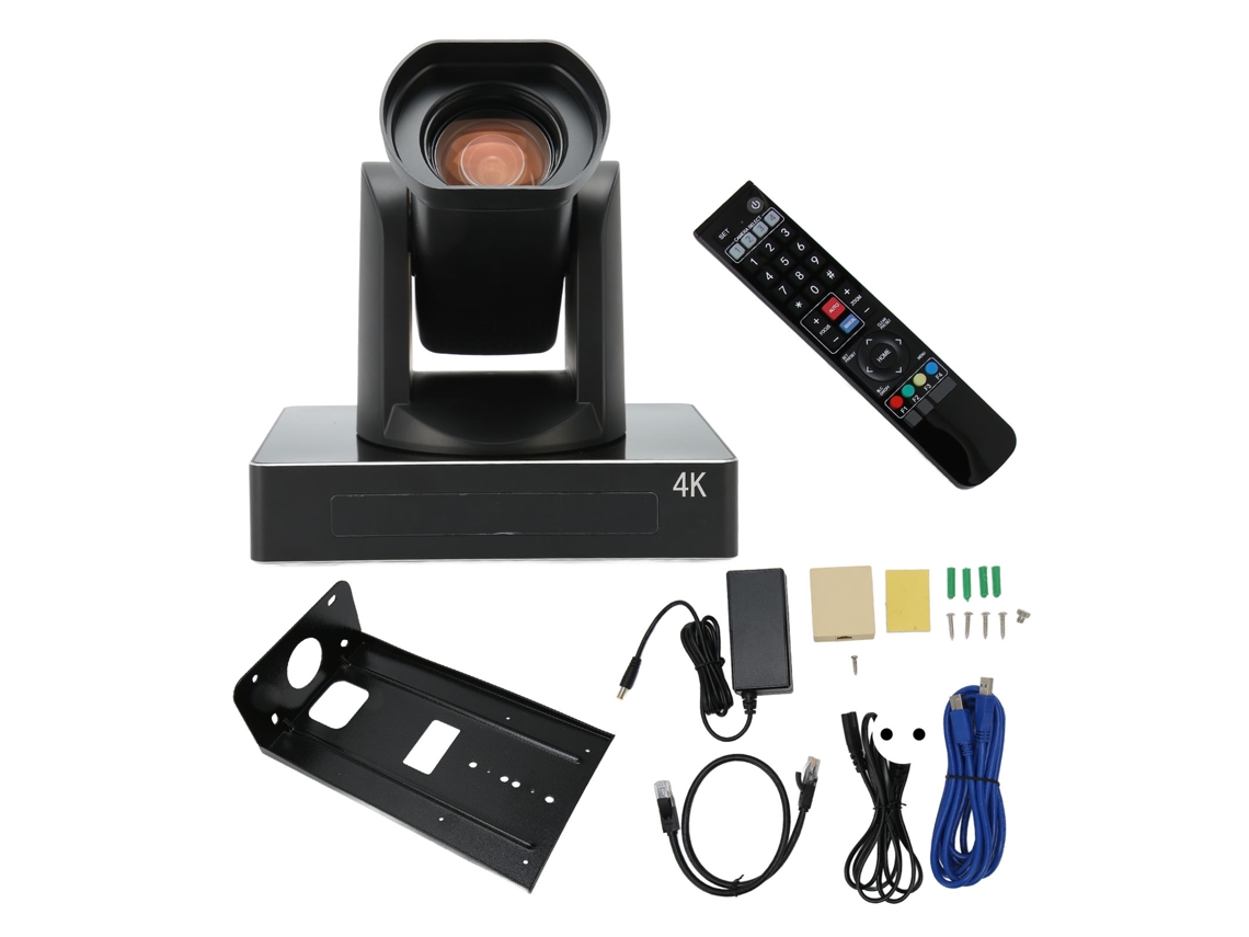 Câmera Ptz Uhd 4kp30 Câmera De Videoconferência Com Zoom Óptico De 12x Com Interface Multimídia Hd 2.0 Usb 3.0 Ip 100‑240v Plugue Ue