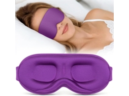 Máscara De Dormir Para Homem E Mulher proteção Contra As Pestanas Sem Pressão, Ideal Para Viagens De Avião. Roxo Hexinyigjly