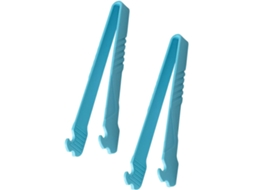 Pinças Multifuncionais Vicasky Em Nylon Para Churrasco E Cozinha, Conjunto De 2, Azul Turquesa, Pinças Longas E