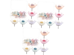 Magiclulu Conjunto De 60 Tachinhas Em Formato Flor Multifuncionais
