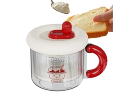 Coador De Iogurte Reutilizável Com Tampa, Peneira Fina Para Queijo, Ideal Para Separar O Soro Do Leite, Para Uso Doméstico E Na Cozinha, Vermelho.