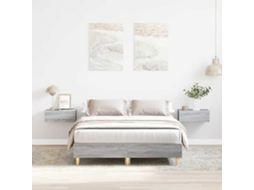 Vidaxl Estrutura De Cama Sem Colchão 120x200 Cm Cinza Sonoma