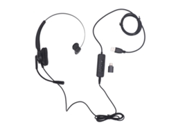 Fone De Ouvido Usb Mono Com Microfone Para Pc E Laptop