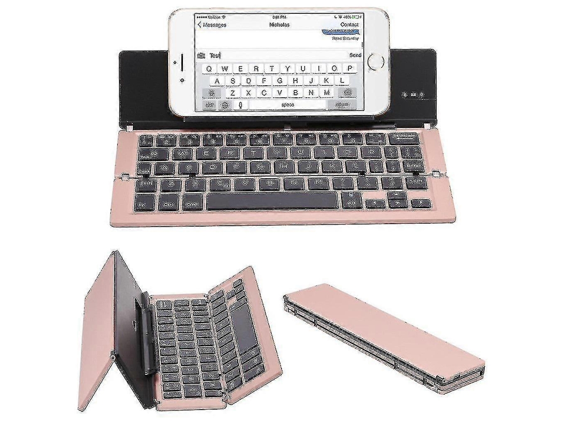 Teclado Sem Fio 3.0 Portátil De Liga De Alumínio Dobrável Teclado Bluetooth Para Tablet Pc Laptop Everley891 (custo De Compra)