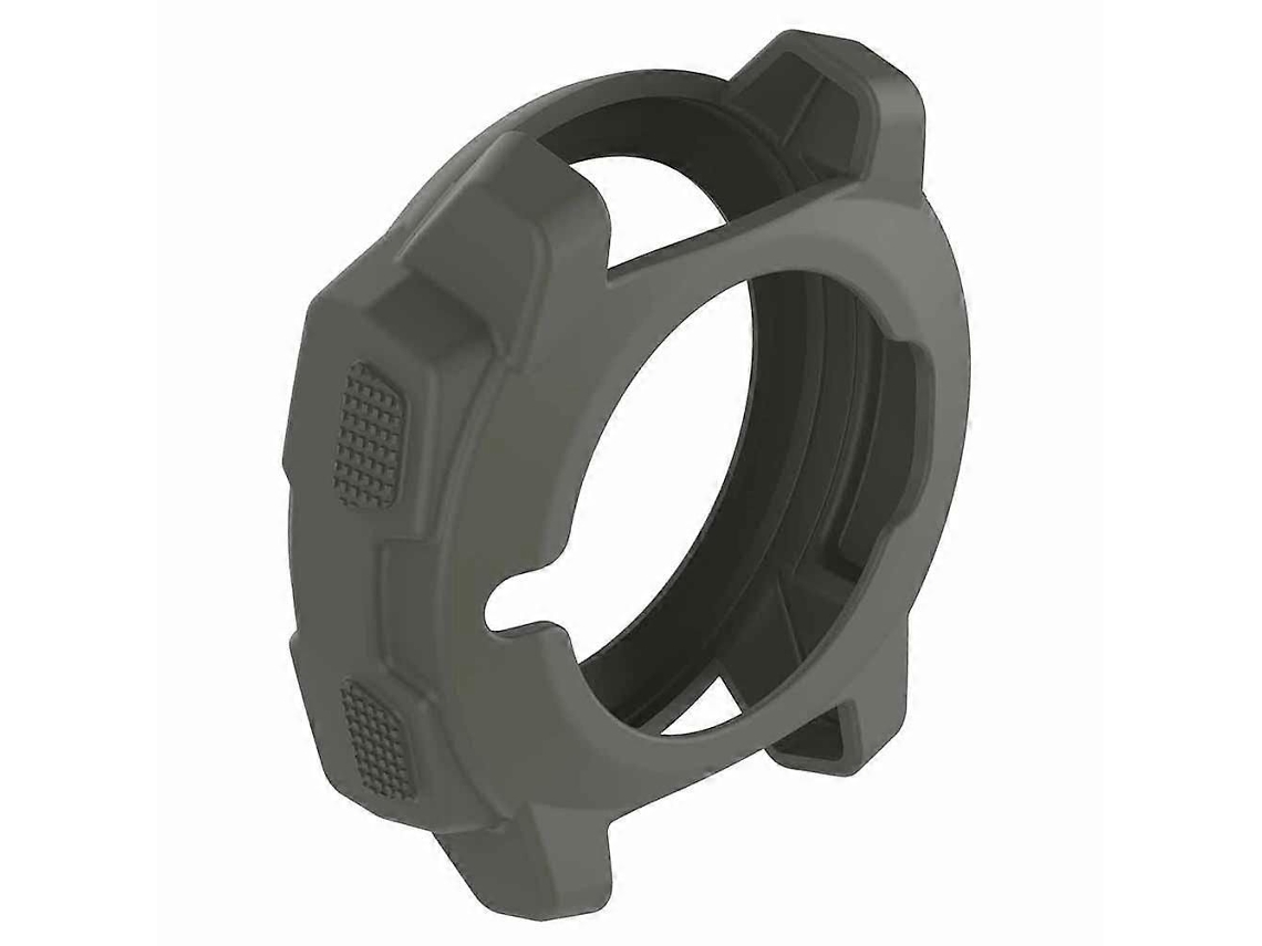 Capa Protetora De Silicone Para Smartwatch, Cinza, Resistente Ao Desgaste E À Prova D'água.