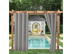 Cortinas Externas Para Jardim, Pátio, Gazebo, Cortina Blackout, À Prova De Vento, Proteção Uv, Resistente A Mofo, Cortinas Com Isolamento Térmico E