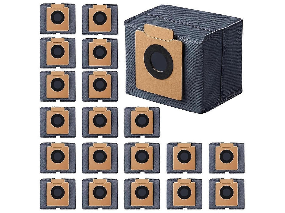 Pacote Com 20 Sacos De Pó Para Estação De Esvaziamento Automático Eufy X10 Pro Omni E X8 Pro, Sacos De Pó De Substituição Para Aspirador Robô De 2,5l
