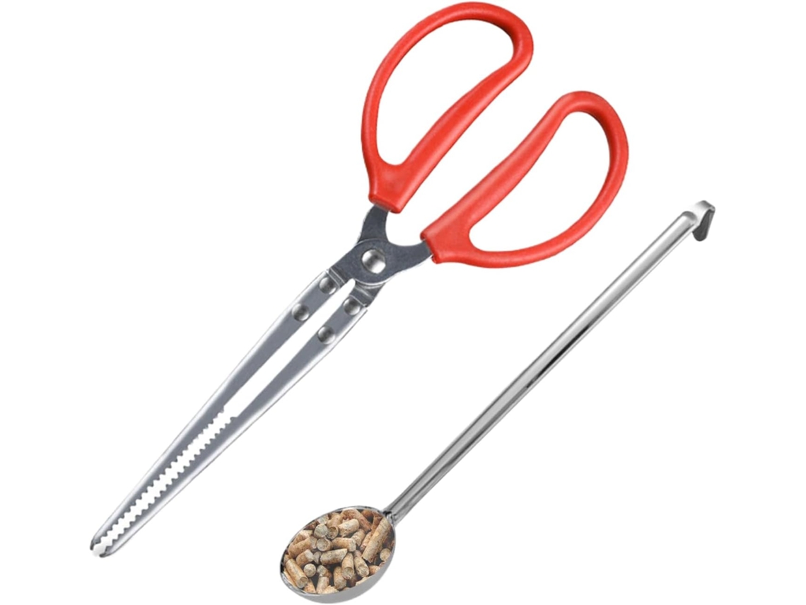 Pinça Para Lenha Com Cabo Longo Fogueiras Ideal Cozinhar, Assar, Uso Ao Ar Livre, Camping, Churrascos E Pizzas
